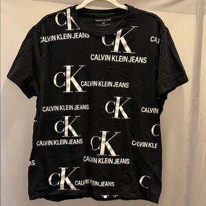Calvin Klein Black and White Logo T-Shirt